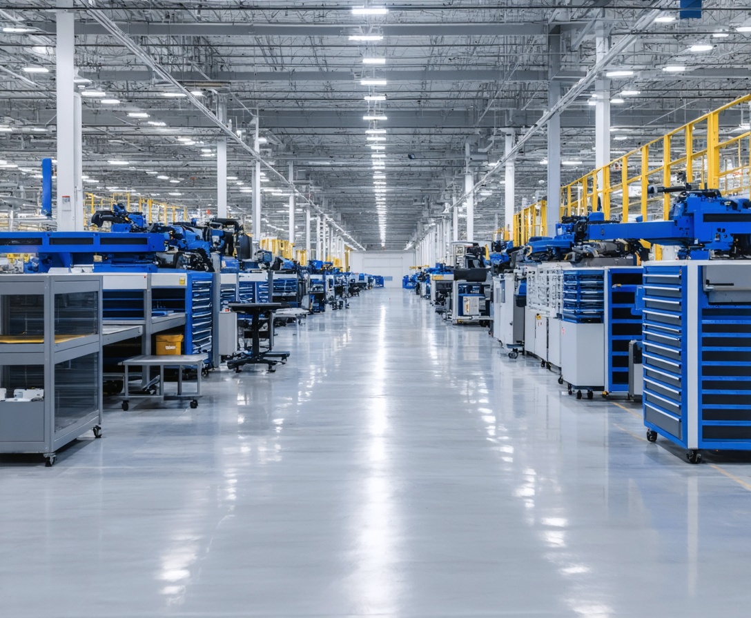 Moderná výrobná hala klienta Vektora Scale